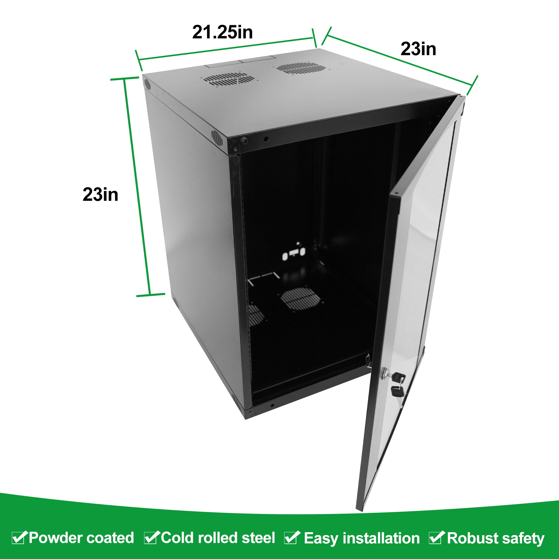 9U Server Cabinet Wall Mount
