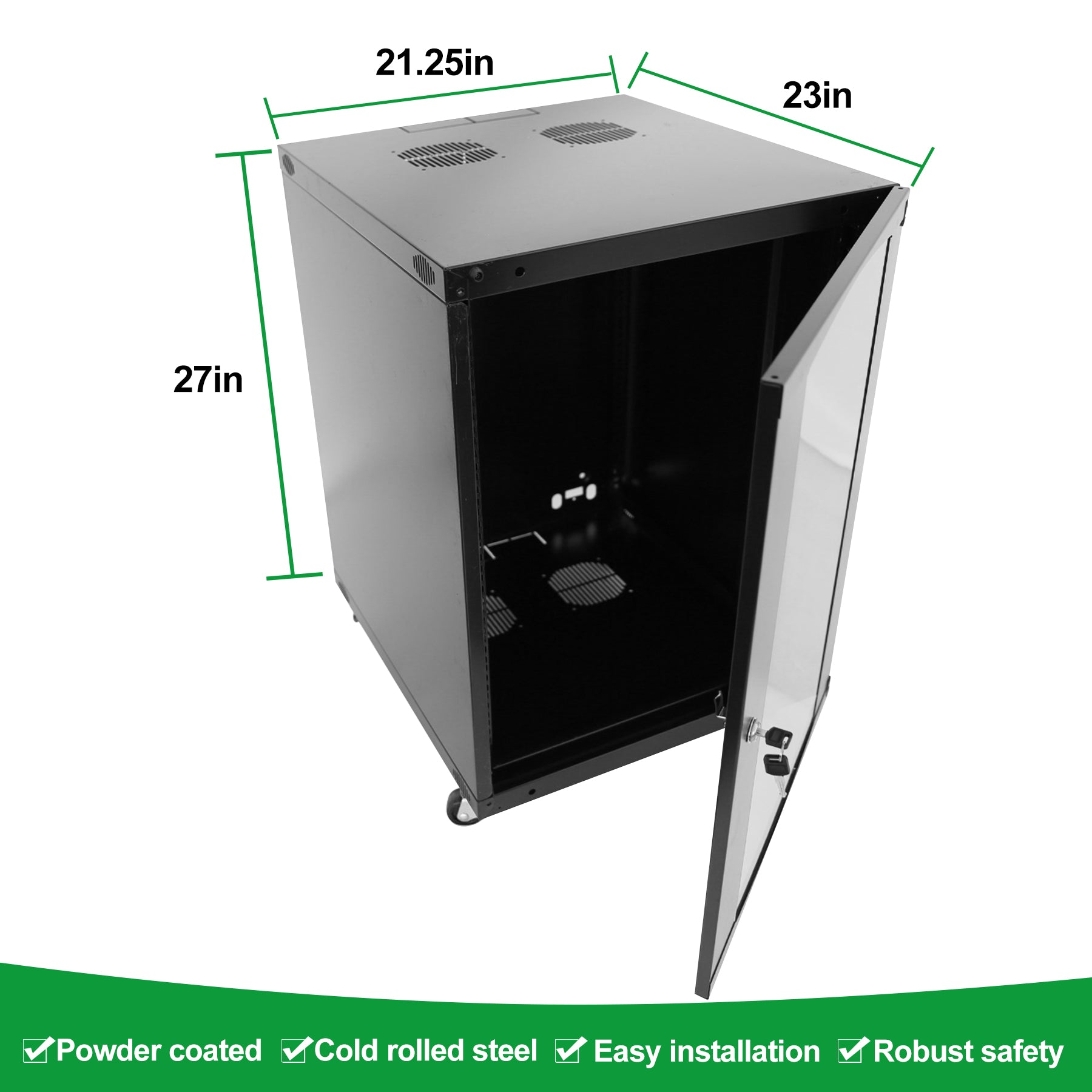 12U Server Cabinet Wall Mount