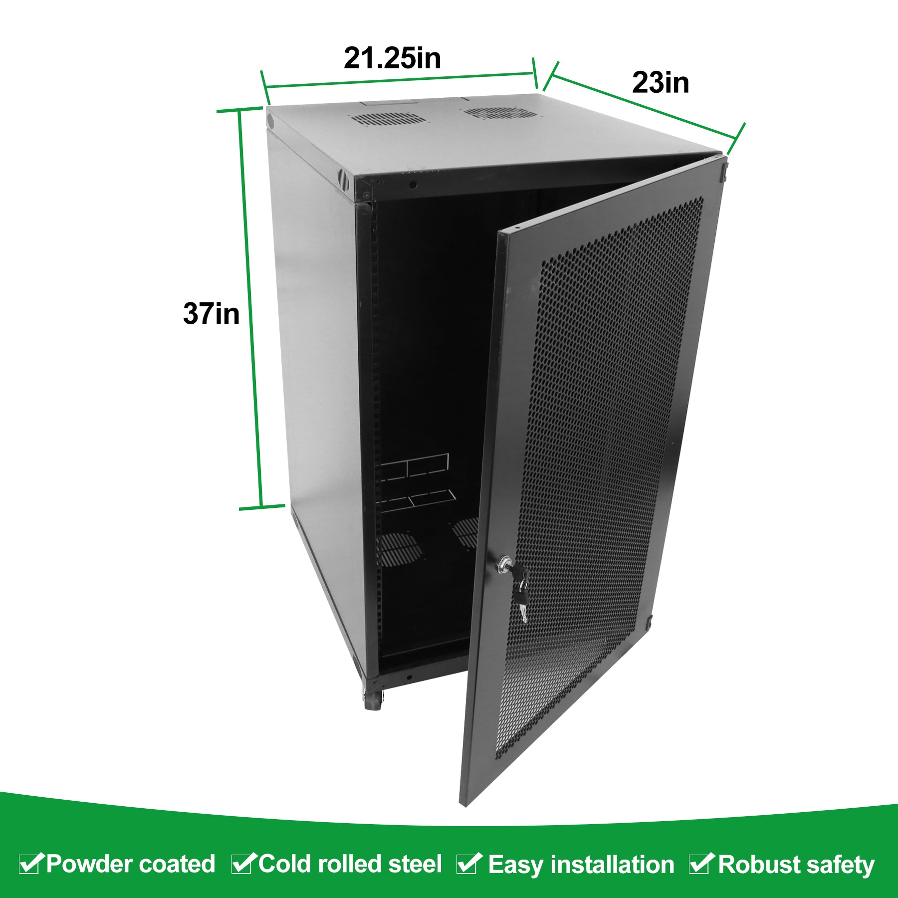 18U Server Cabinet Wall Mount