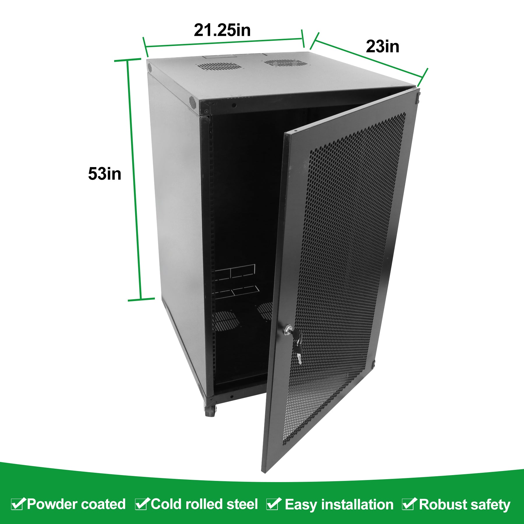 27U Server Cabinet Wall Mount